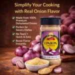 Kaaf Foods Onion Powder (Pyaz Powder / Dehydrated Onion) – 120g | 100% Pure, No Color, No Preservatives - Image 3