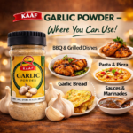 Kaaf Foods Garlic Powder (Lehsan Powder / Dehydrated Garlic) – 120g | 100% Pure, No Color, No Preservatives - Image 3