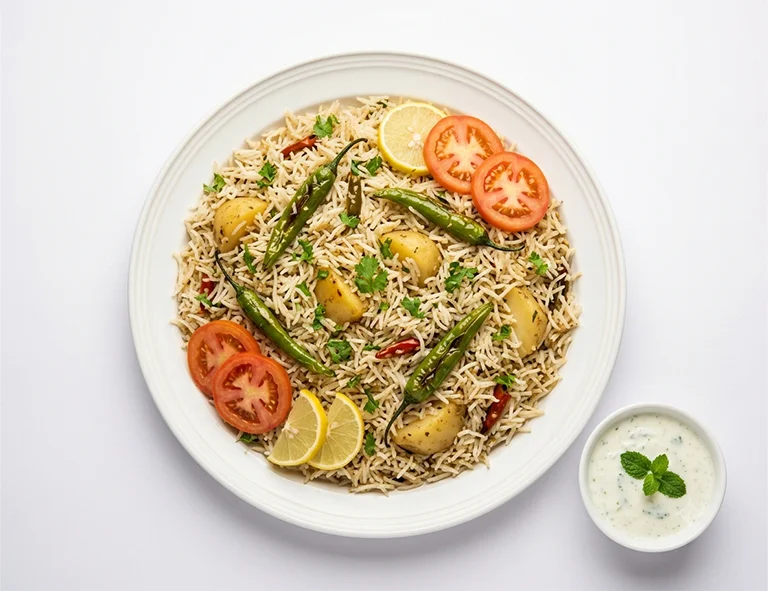 Green Chili Rice Pulao