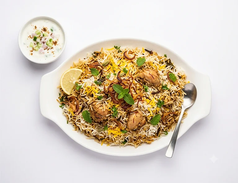 Hyderabadi Chicken Dum Biryani
