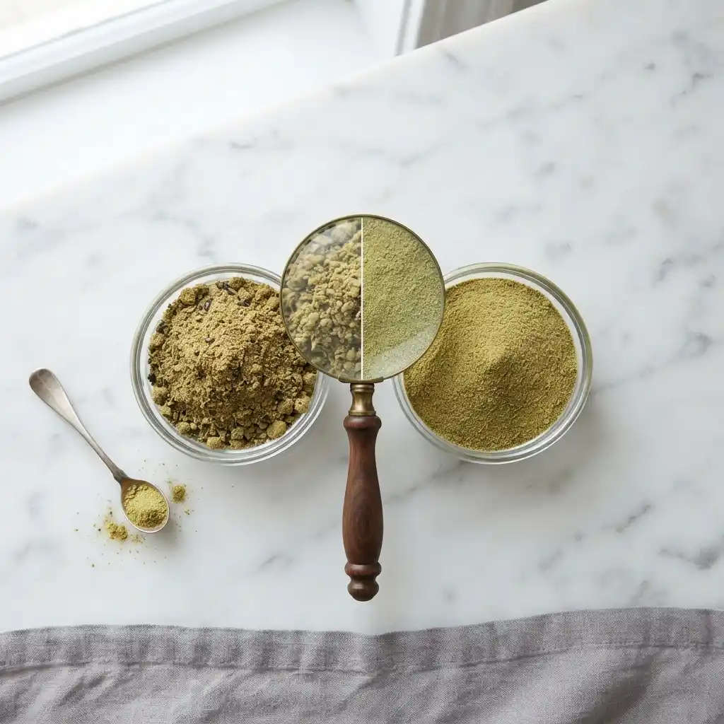 Pure vs Fake Coriander Powder Comparison
