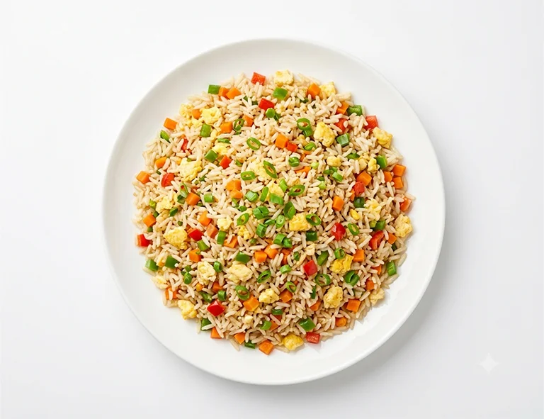 Chicken Manchurian Egg Fried Rice (Restaurant Style)