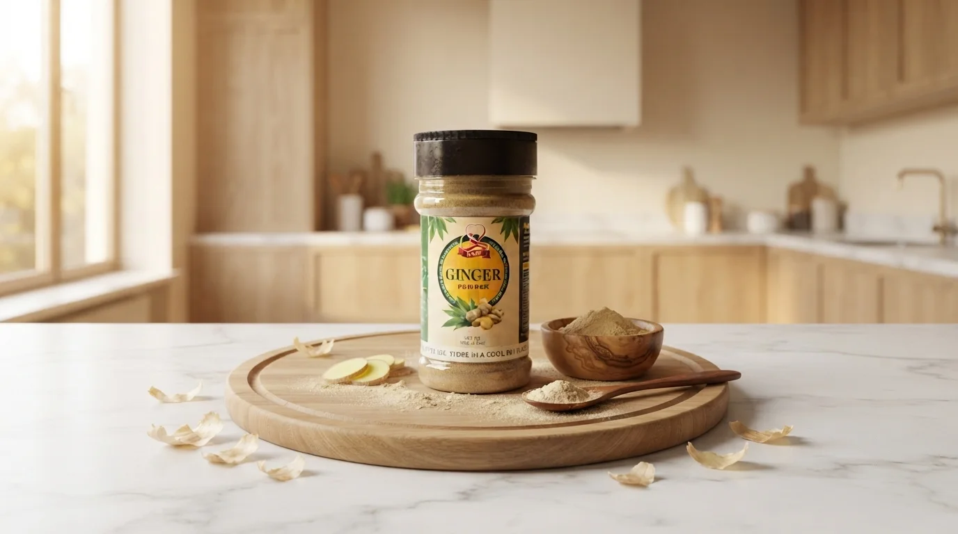 Kaaf Foods™ premium ginger powder jar