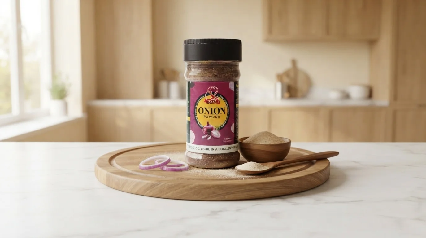 Kaaf Foods™ premium onion powder jar