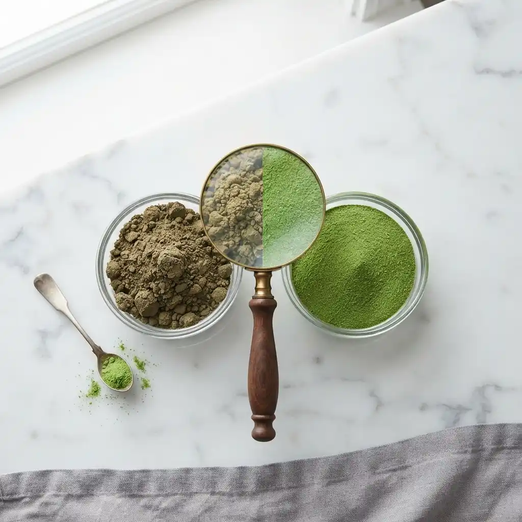 Pure vs Fake Podina Raita Powder Comparison
